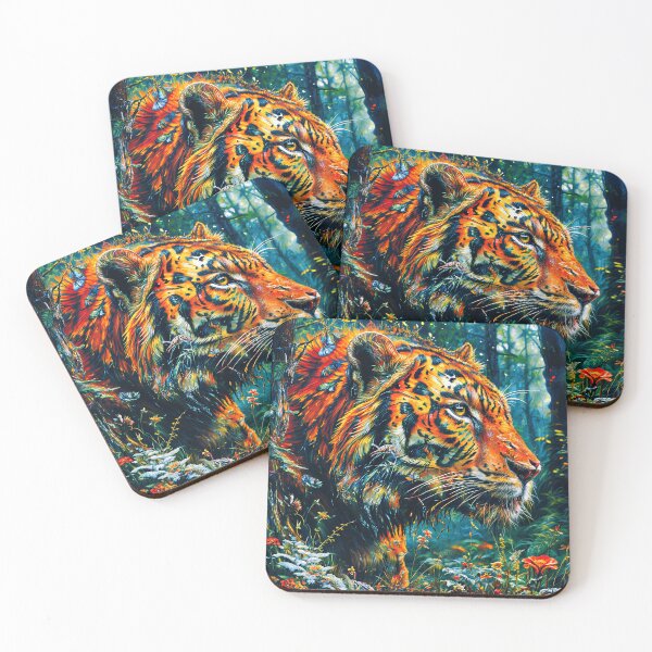 Item preview, El tigre en su hábitat salvaje enfocado para atacar designed and sold by PixelCraftDSG.