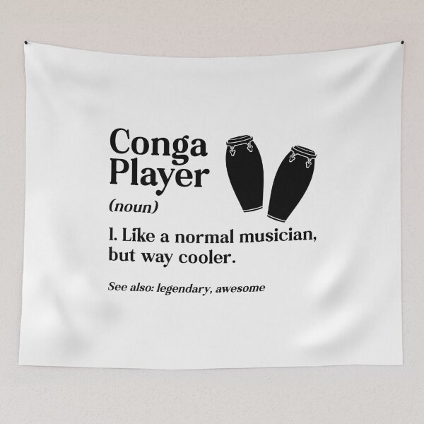 Item preview, Conga Player Like A Normal Drummer Conga Player designed and sold by tshirtconcepts.