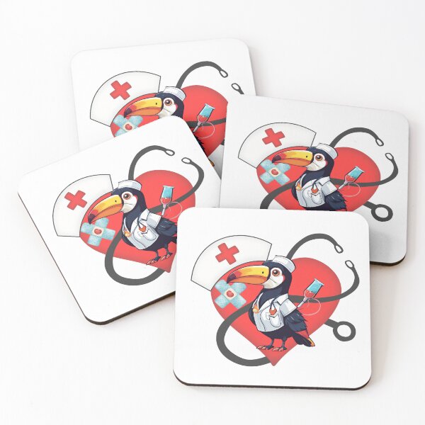 Item preview, Toucan nurse designed and sold by Yeyishop.