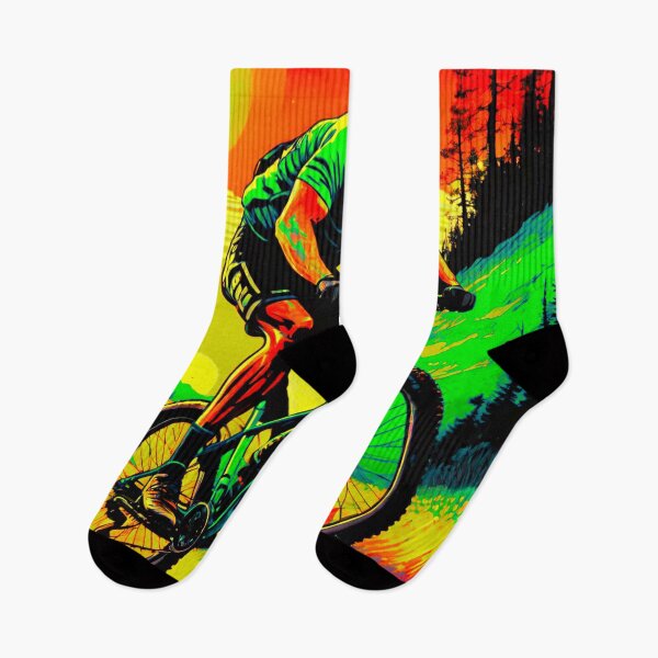 Item preview, Citrus Thrust: Orange, Yellow, and Green MTB Adventure designed and sold by GrizzlyCollective.