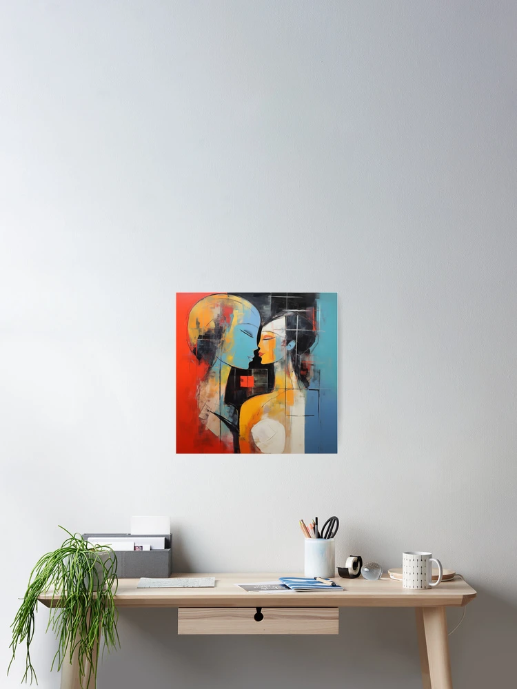 Thumbnail 2 of 3, Poster, Abstract Couple designed and sold by Rtymer.