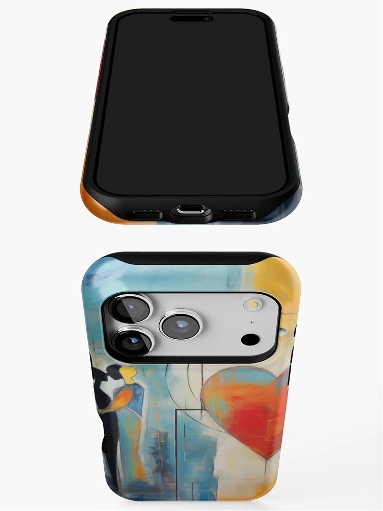 Thumbnail 3 of 4, iPhone Case, Abstract Couple designed and sold by Rtymer.