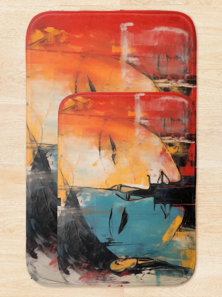 Thumbnail 5 of 6, Bath Mat, Abstract Couple designed and sold by Rtymer.