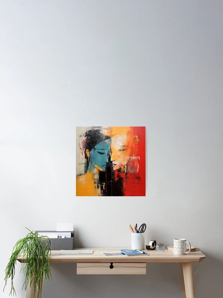 Thumbnail 2 of 3, Poster, Abstract Couple designed and sold by Rtymer.