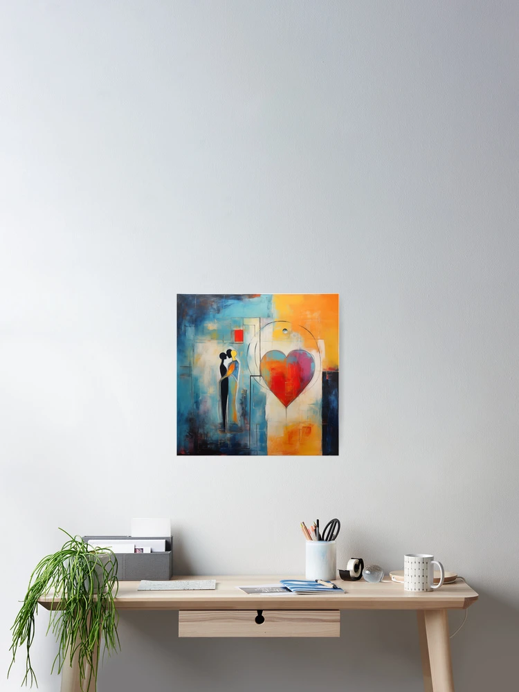 Thumbnail 2 of 3, Poster, Abstract Couple designed and sold by Rtymer.
