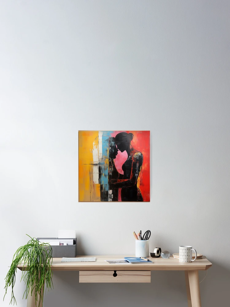 Thumbnail 2 of 3, Poster, Abstract Couple designed and sold by Rtymer.
