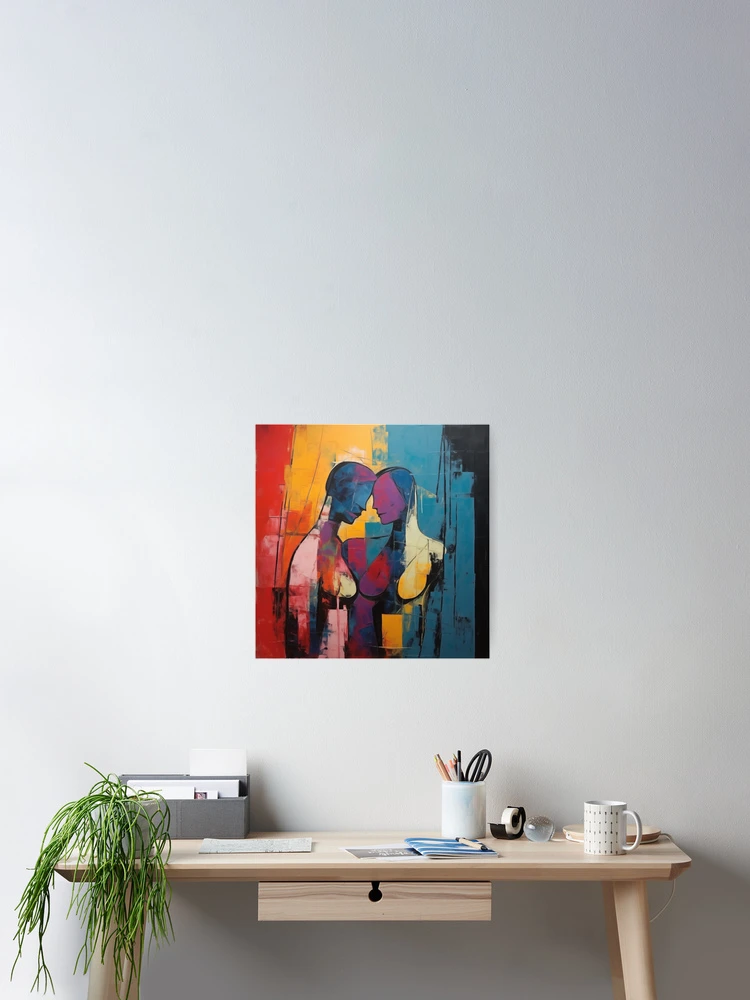 Thumbnail 2 of 3, Poster, Abstract Couple designed and sold by Rtymer.