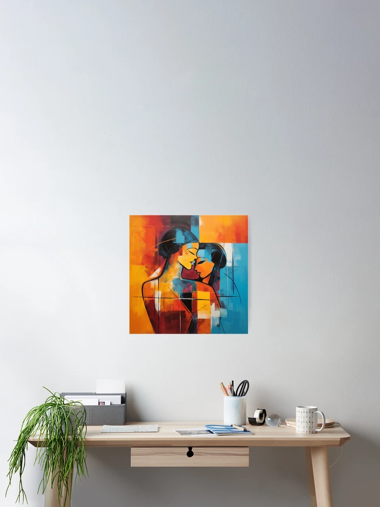 Thumbnail 2 of 3, Poster, Abstract Couple designed and sold by Rtymer.