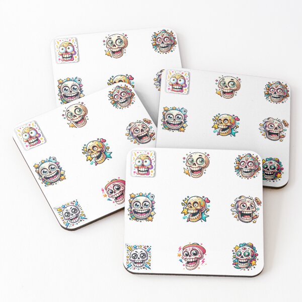 Item preview, Cosmic Skulls: Fun and Vibrant Sticker Collection designed and sold by DDDesigns24.