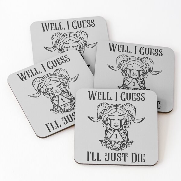Item preview, Dice Roll Unlucky Natural 1 "I guess I'll Just Die" designed and sold by deldigital270.