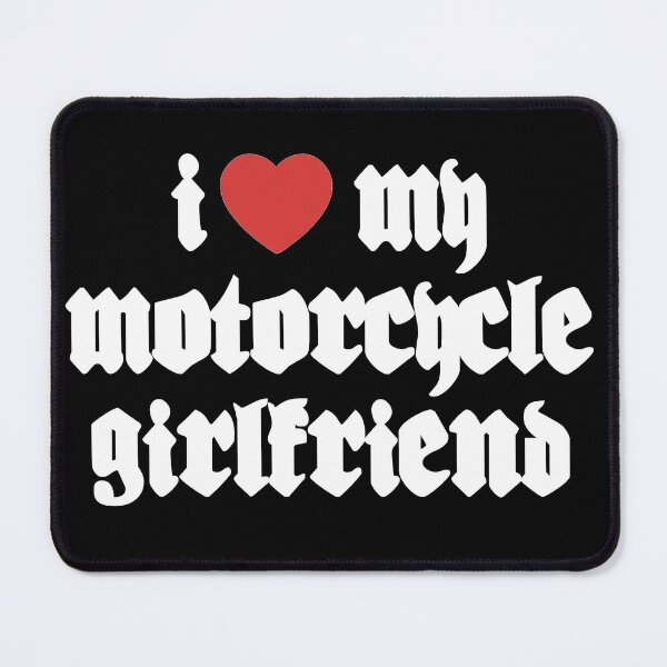 Item preview, I ❤️ My Motorcycle Girlfriend designed and sold by GraveDigHer.