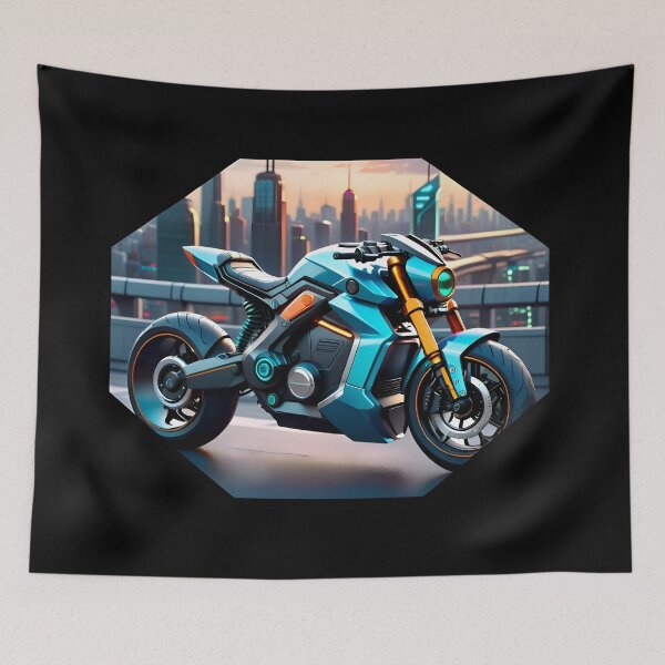 Item preview, Futuristic Fun The Electric Motorcycle Adventure designed and sold by TheArtOfPat.