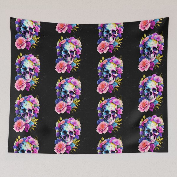 Item preview, Skull with Roses designed and sold by Art-home12.