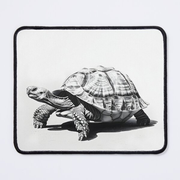 Item preview, Black and White Tortoise Pencil Drawing designed and sold by Pencil-Art.