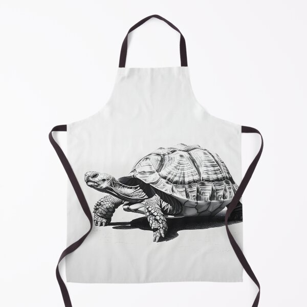 Item preview, Black and White Tortoise Pencil Drawing designed and sold by Pencil-Art.