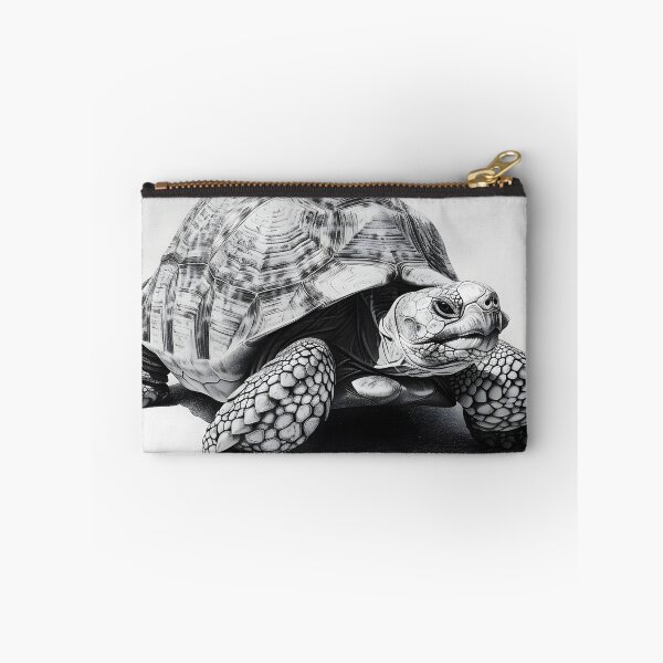 Item preview, Black and White Tortoise Pencil Drawing designed and sold by Pencil-Art.