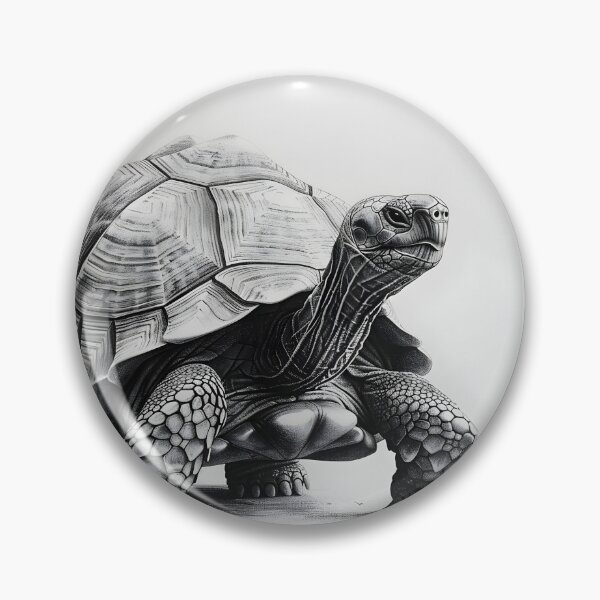 Item preview, Black and White Tortoise Pencil Drawing designed and sold by Pencil-Art.