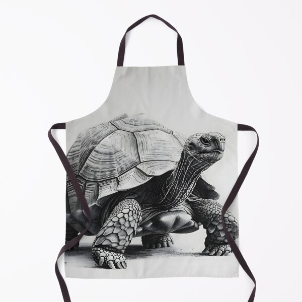 Item preview, Black and White Tortoise Pencil Drawing designed and sold by Pencil-Art.