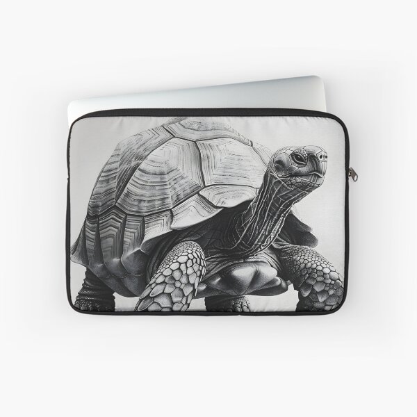 Item preview, Black and White Tortoise Pencil Drawing designed and sold by Pencil-Art.