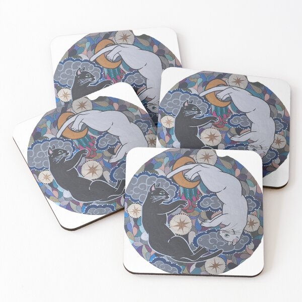 Item preview, gatos yin designed and sold by Vindexo.