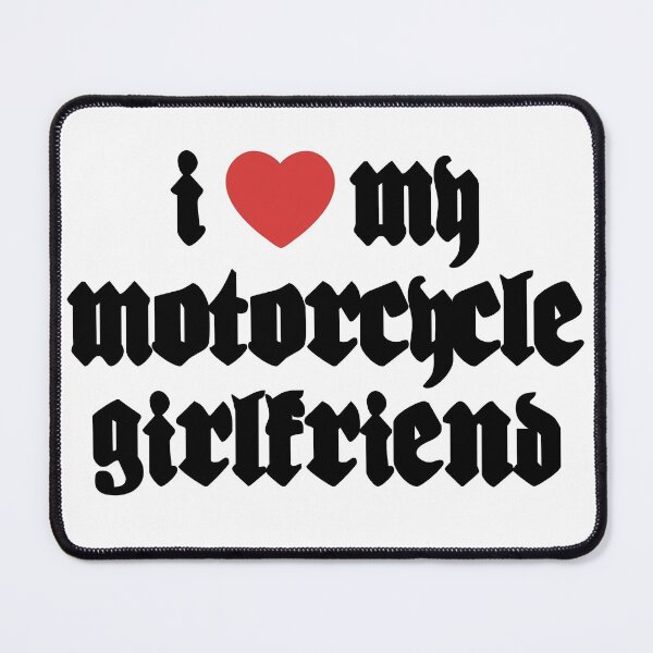 Item preview, I ❤️ My Motorcycle Girlfriend designed and sold by GraveDigHer.