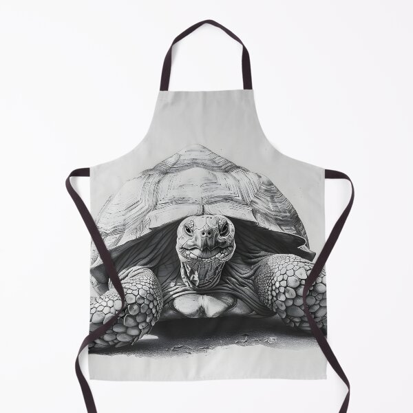 Item preview, Black and White Tortoise Pencil Drawing designed and sold by Pencil-Art.