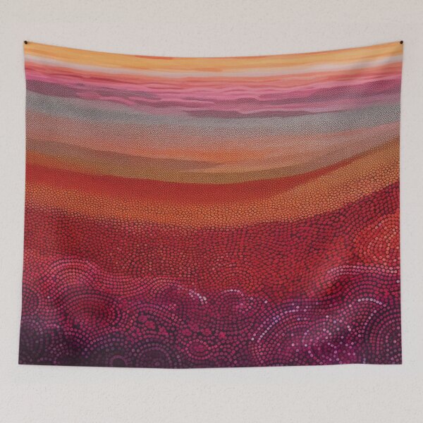 Item preview, Aboriginal Inspired Dot Art - Sunset Sky designed and sold by GrinGalore.