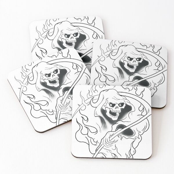 Item preview, Grim Reaper tattoo designed and sold by MatrixTattoo.