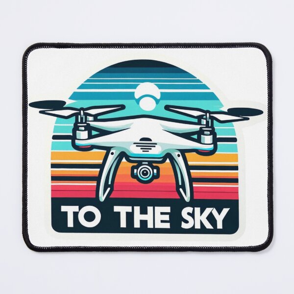 Item preview, To the Sky: Vibrant Drone Sticker designed and sold by DDDesigns24.