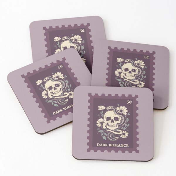 Item preview, Stamp Dark Romance Book Club Book Trope Pink Bookish  designed and sold by BookWishEra.