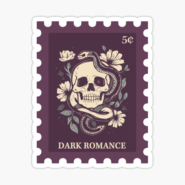 Artikel-Vorschau von Stempel Dark Romance Buchclub Buch Trope Pink Bookish, designt und verkauft von BookWishEra.