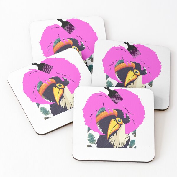 Item preview, retro afro toucan designed and sold by Yeyishop.