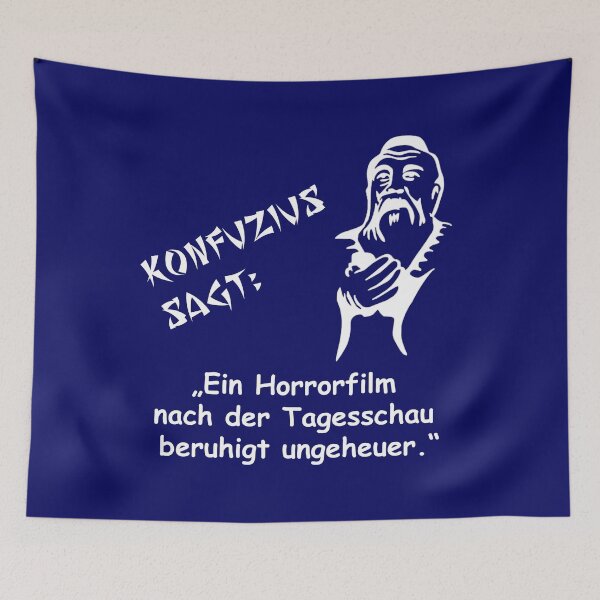 Item preview, Confucius says: A horror film after the news... designed and sold by ARTmanhART.