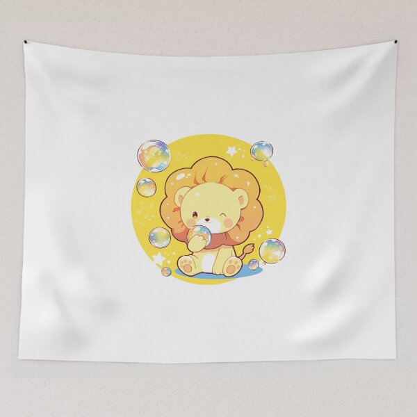 Item preview, Lion // Cute Lion art // Lions // children // Bubbles // Baby Lion designed and sold by SMARTKIT  DESIGNAGENCY.