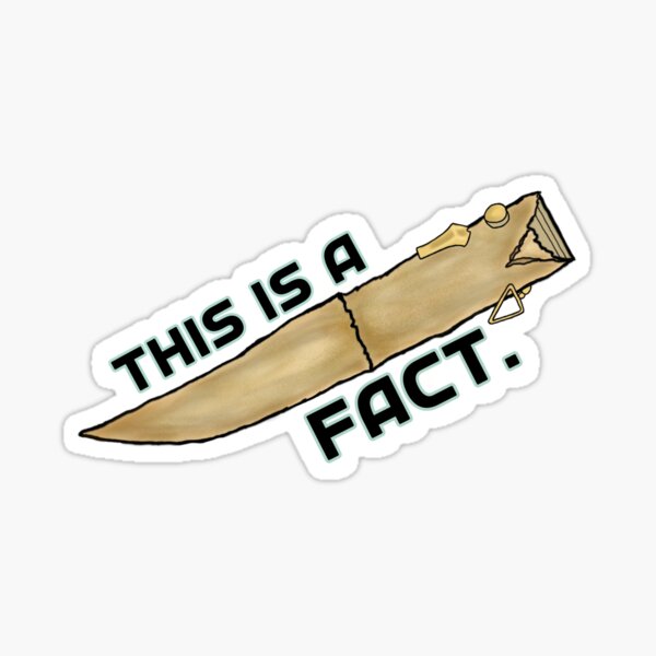 This is another fact. Sticker