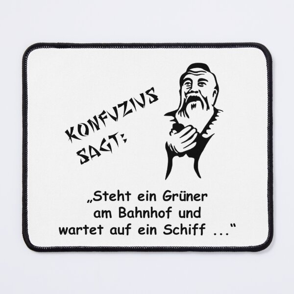Item preview, Confucius says: If there is a Green at the station designed and sold by ARTmanhART.