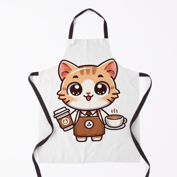 Item preview, Barista cat designed and sold by NTKSHOP11.