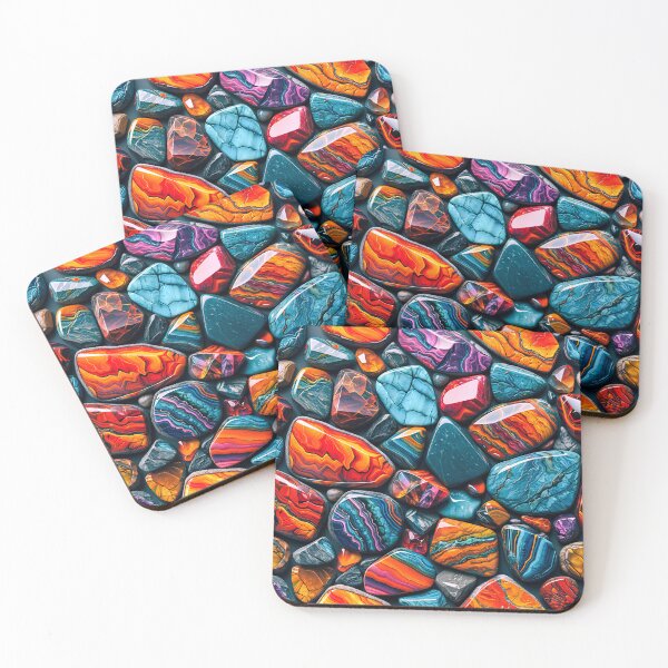 Item preview, Beautiful rocks with very intense and vibrant colors  designed and sold by PixelCraftDSG.