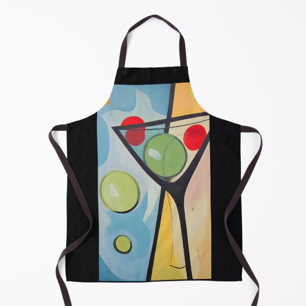 Item preview, Vivid Martini Dreams - Colorful Depiction with Whimsical Floating Spheres AI Generated designed and sold by OlfactoART Studio.