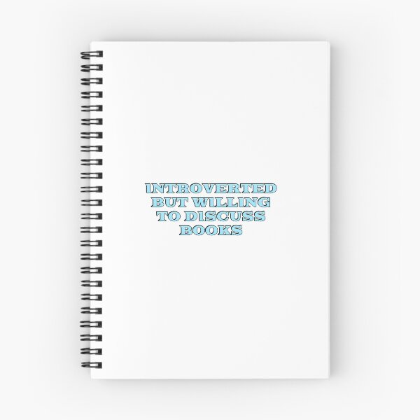 Item preview, Introverted but willing to discuss books designed and sold by Inspirationmotivation.