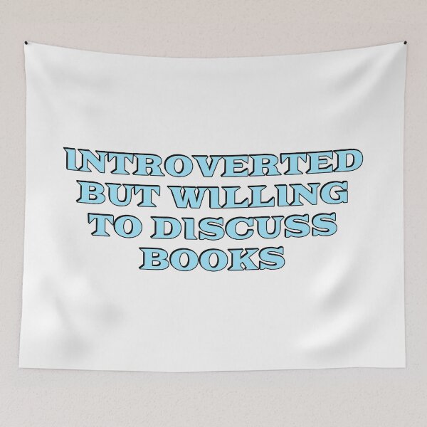 Item preview, Introverted but willing to discuss books designed and sold by Inspirationmotivation.
