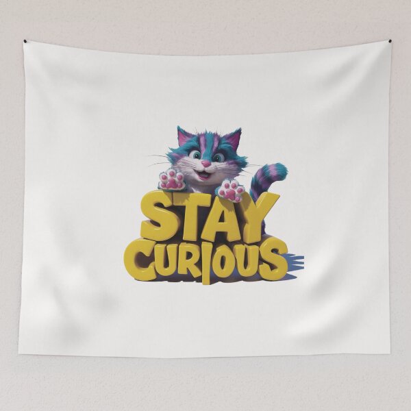 Item preview, Playful Cat: Stay Curious designed and sold by deluxedigital1.