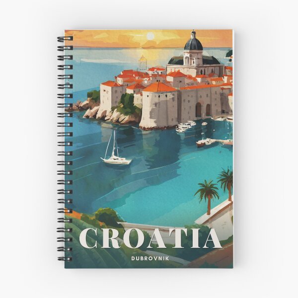 Item preview, Dubrovnik coastal old town sunset in Croatia designed and sold by TheJoeyStudio.