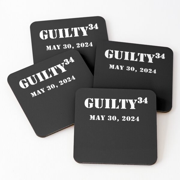 Item preview, DONALD TRUMP FOUND GUILTY 34 MAY 30, 2024 designed and sold by LoveAndDefiance.