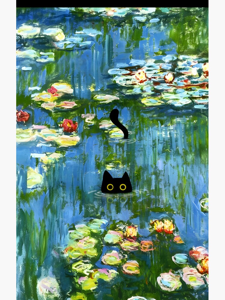 Aperçu 4 sur 4. Coque Samsung Galaxy avec l'œuvre Chat imprimé Monet nénuphar créée et vendue par AgevTor.