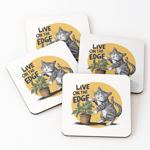 Item preview, Comic Cat Mishap: Live on the Edge designed and sold by deluxedigital1.