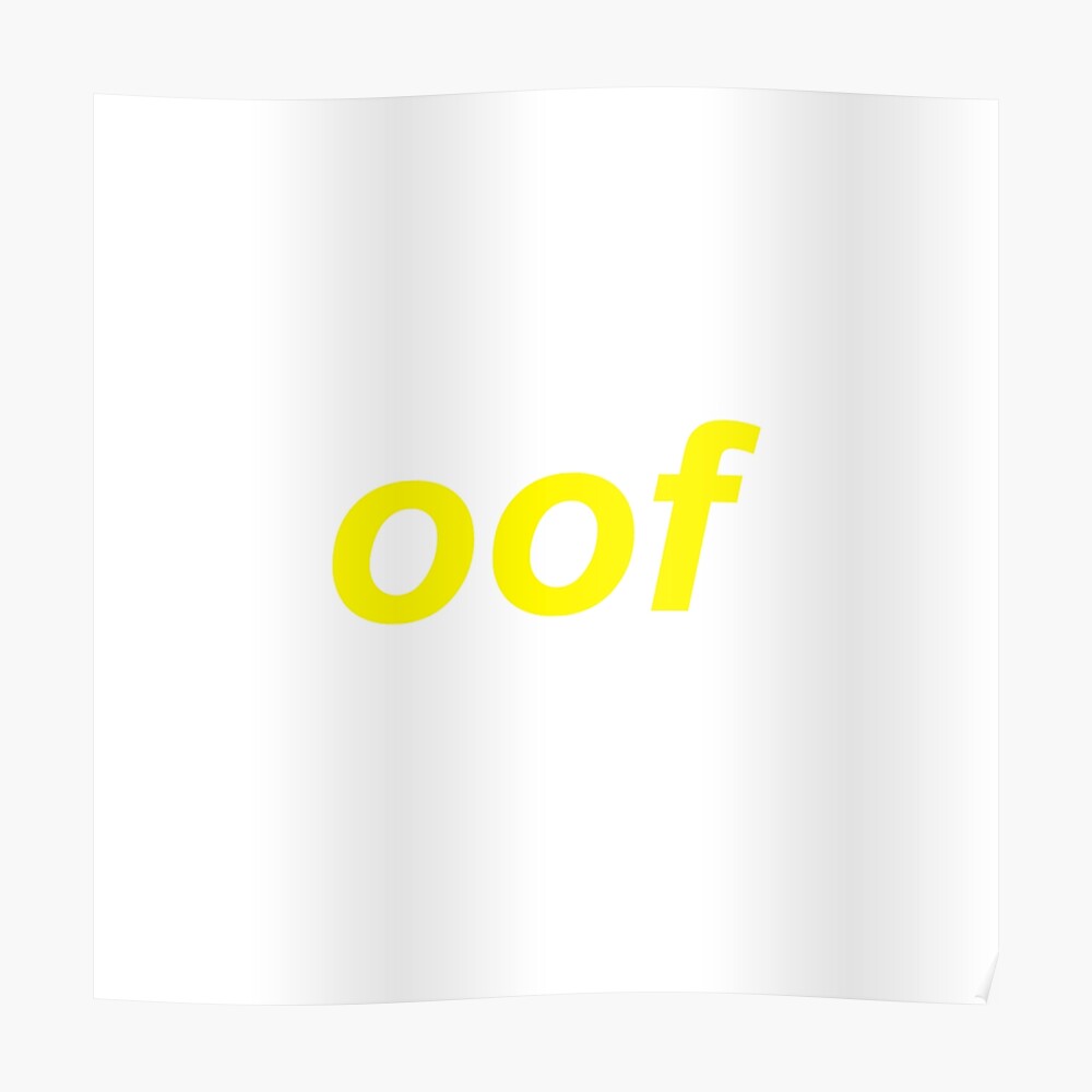 Oof Roblox Death Sound Meme Sticker By Cooki E Redbubble - oof roblox death sound meme pegatina