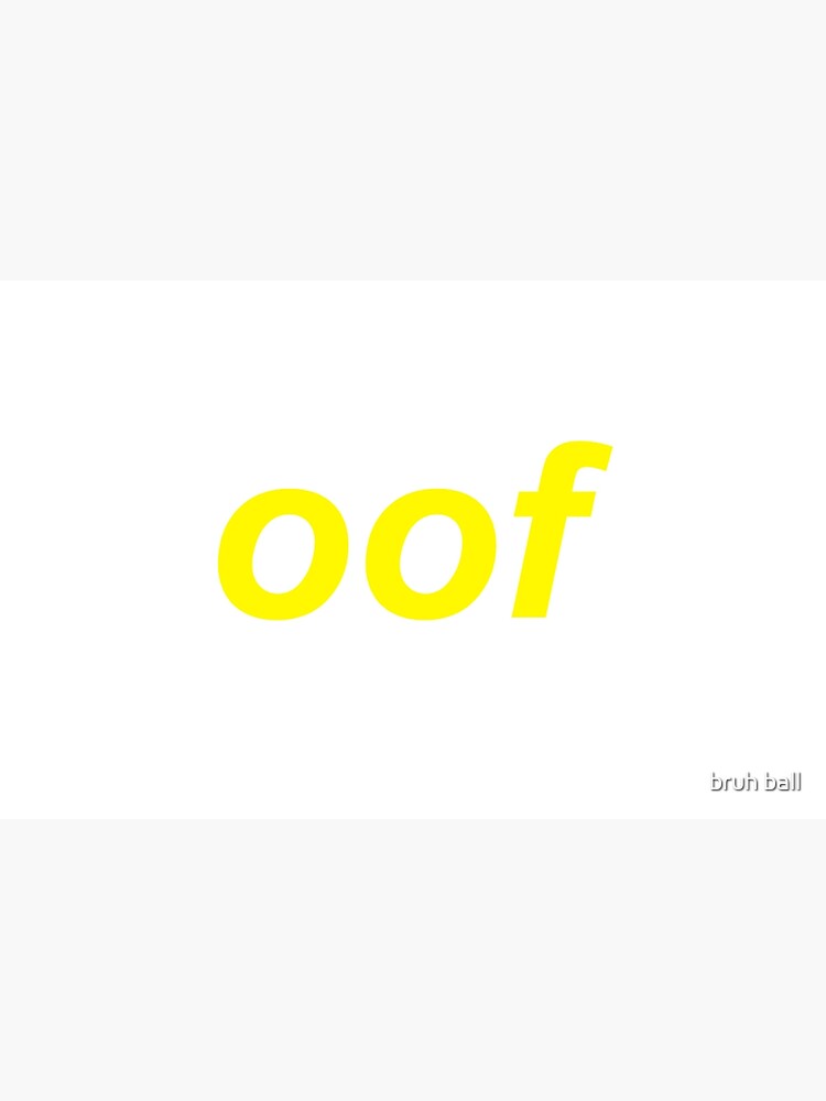 Oof Roblox Death Sound Meme Laptop Skin By Cooki E Redbubble - download oof roblox death soundboard on pc mac with