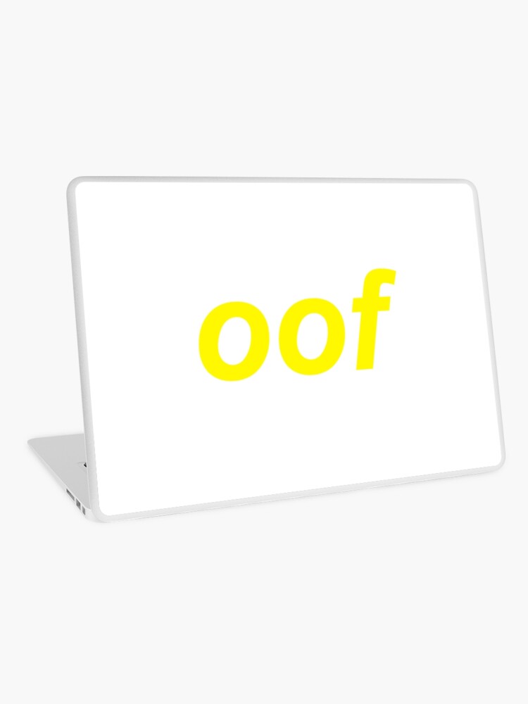 Oof Roblox Death Sound Meme Laptop Skin By Cooki E Redbubble - roblox death sound for scratch