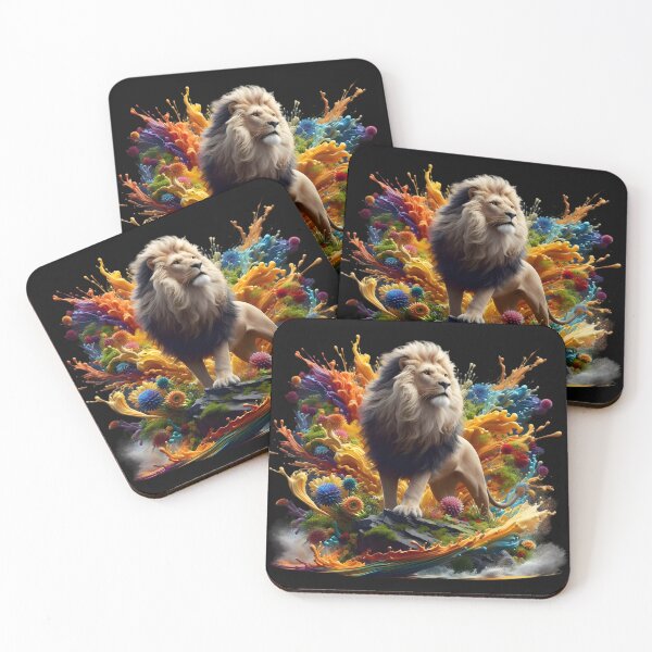 Item preview, Pride of the Wild: 3D Lion's Roar designed and sold by AI-Only Creations.